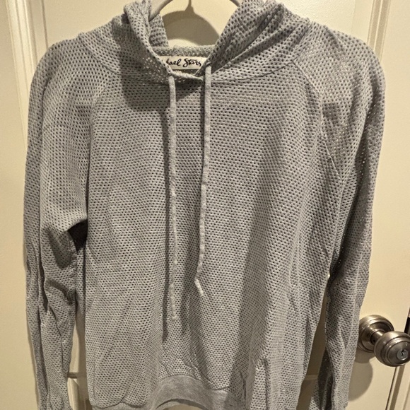 Michael Stars perforated hoodie sweater - Picture 1 of 6